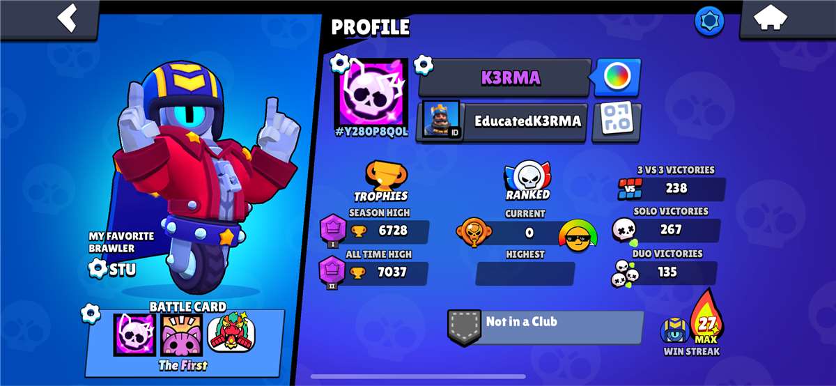 Game account sale Brawl Stars