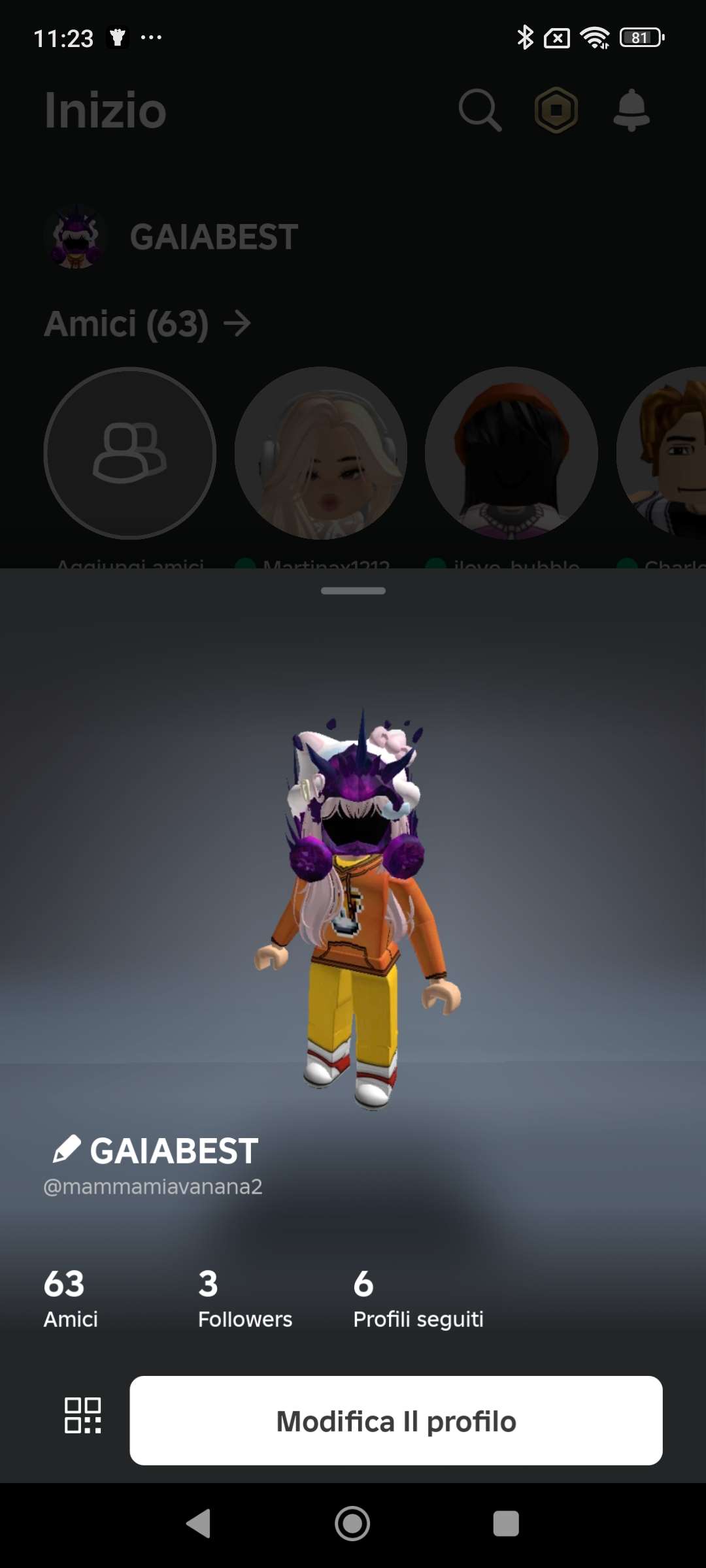 Game account sale Roblox