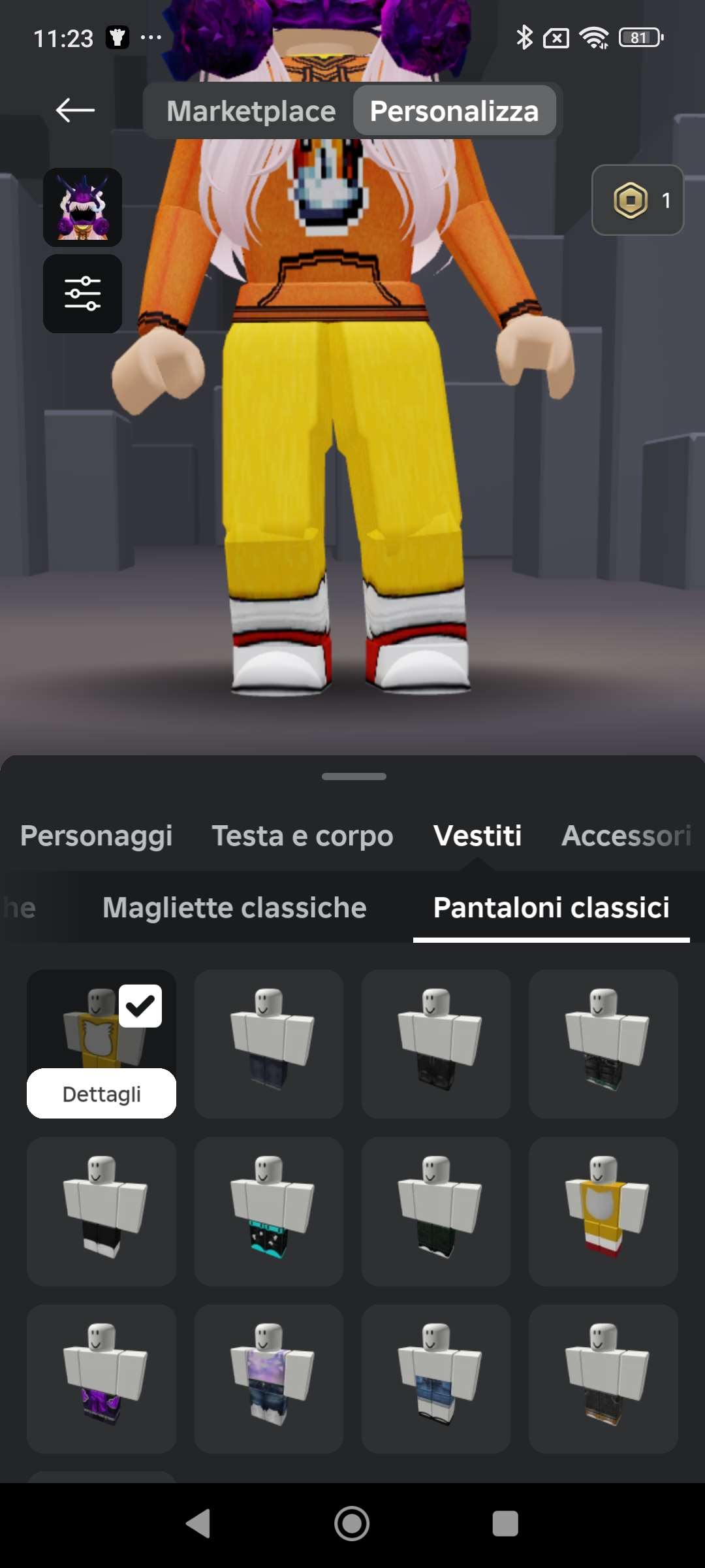 Game account sale Roblox