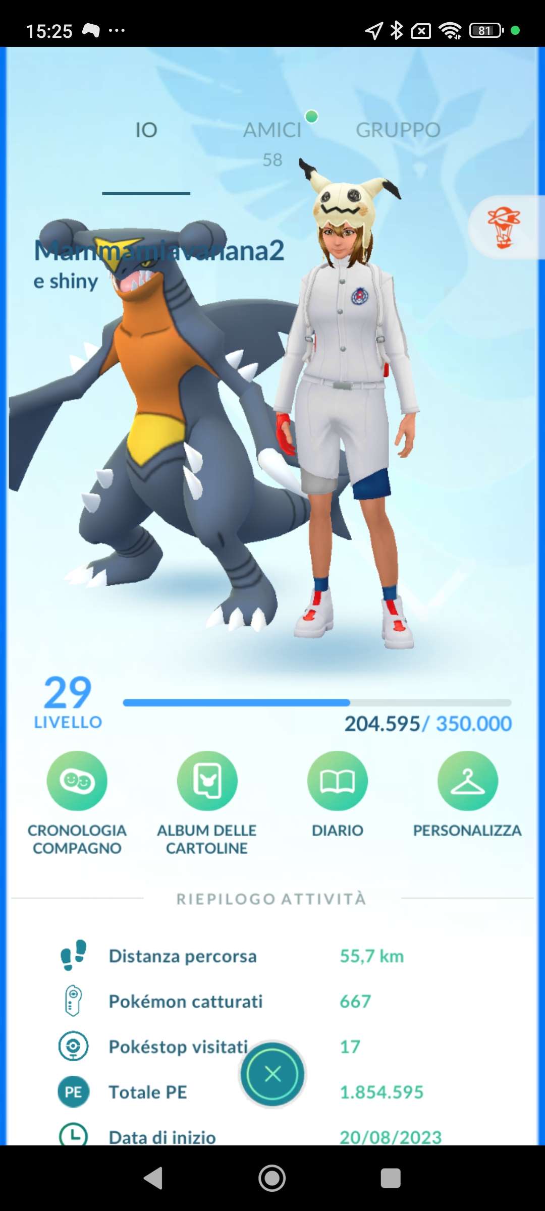 Game account sale Pokemon GO