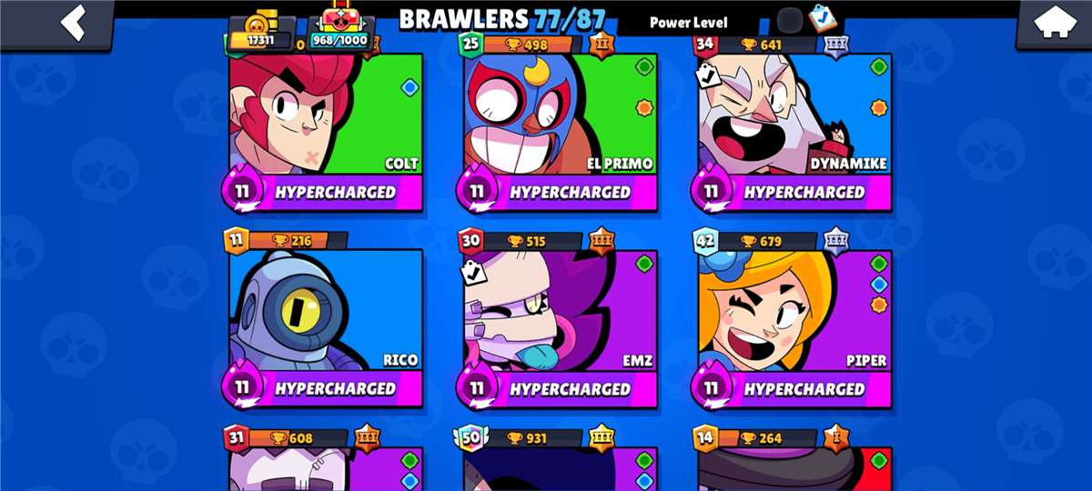 Game account sale Brawl Stars