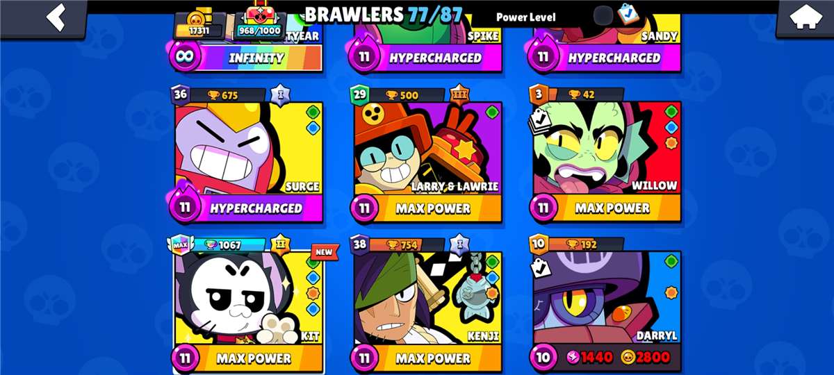 Game account sale Brawl Stars