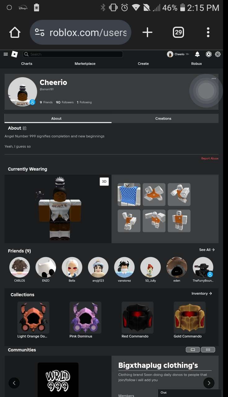 Game account sale Roblox