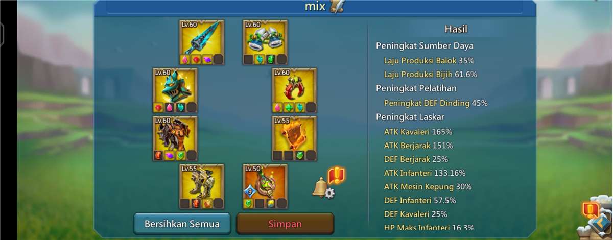 Penjualan akun permainan Lords Mobile