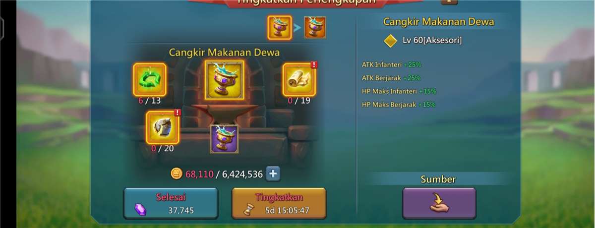 Penjualan akun permainan Lords Mobile