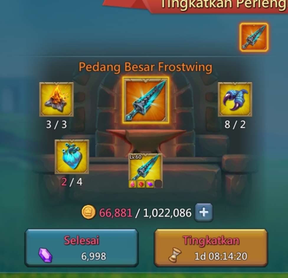 Penjualan akun permainan Lords Mobile