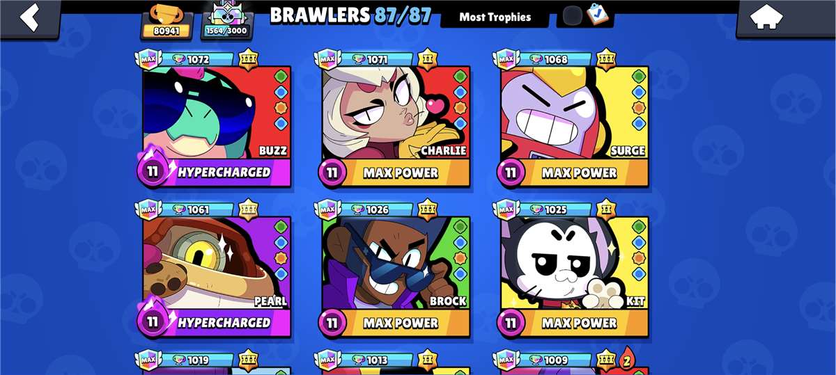 Game account sale Brawl Stars