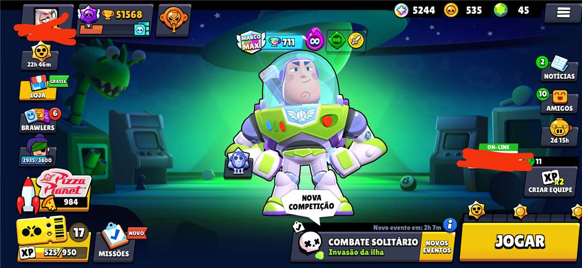 Venda de conta de jogo Brawl Stars