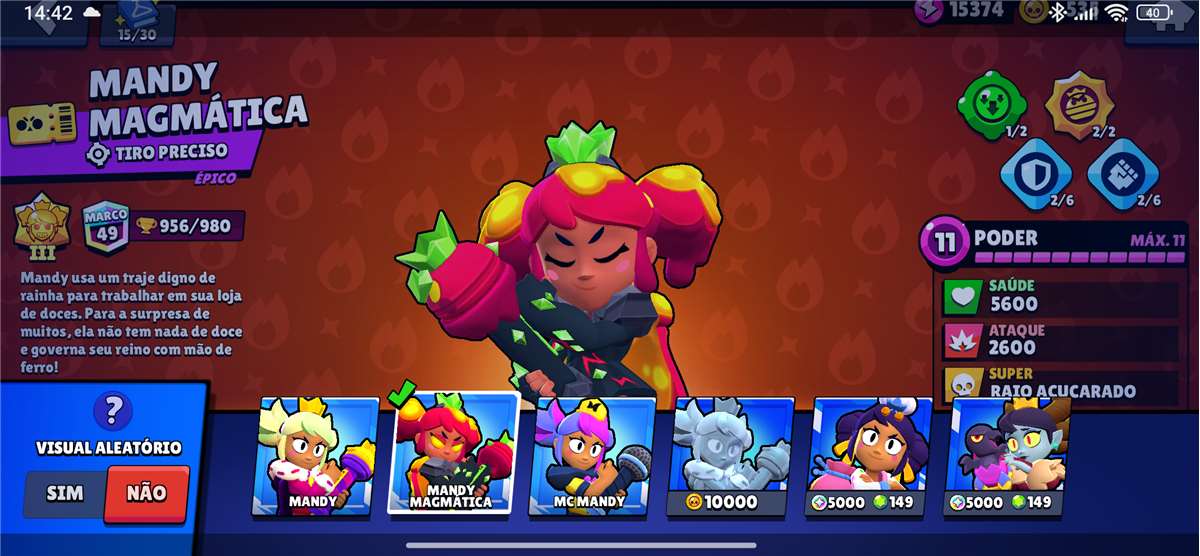 Venda de conta de jogo Brawl Stars