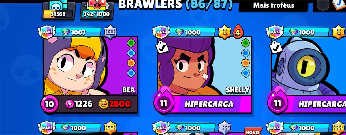 Venda de conta de jogo Brawl Stars