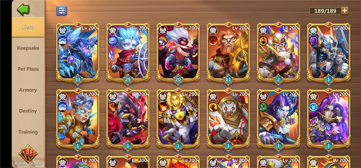 Game account sale Castle Clash