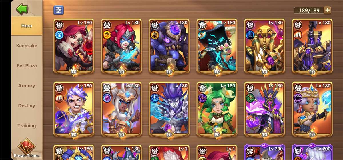 Game account sale Castle Clash