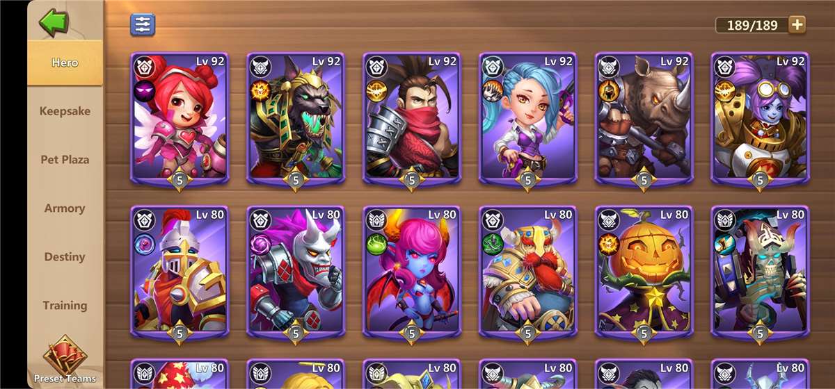 Game account sale Castle Clash