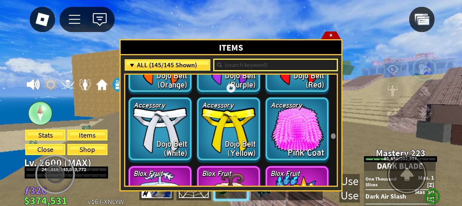 Game account sale Roblox