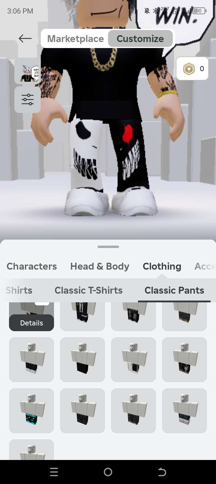 Game account sale Roblox