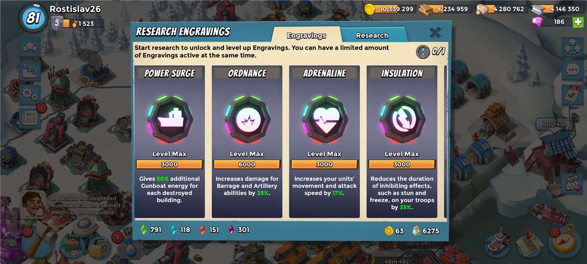 Game account sale Boom Beach