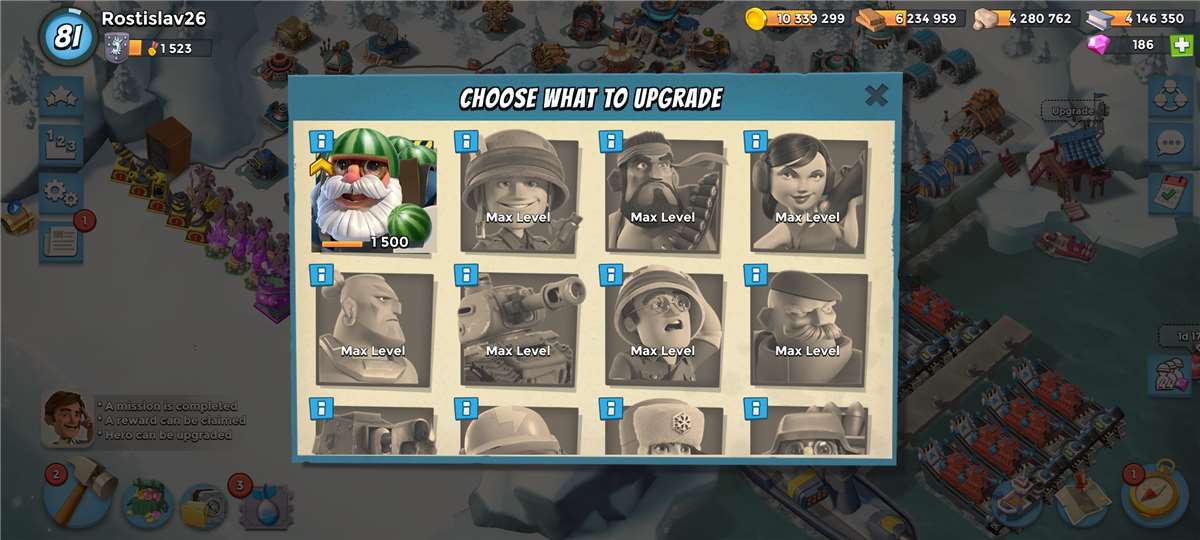 Game account sale Boom Beach