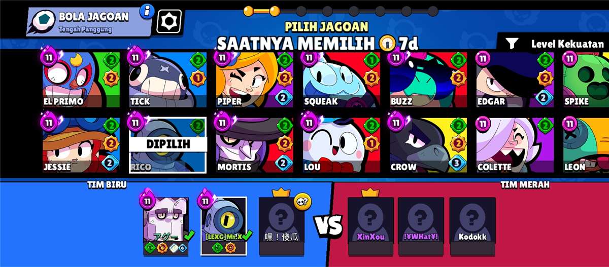 Penjualan akun permainan Brawl Stars