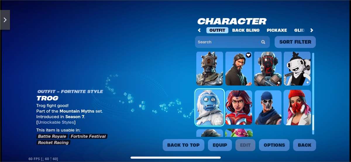 Game account sale Fortnite