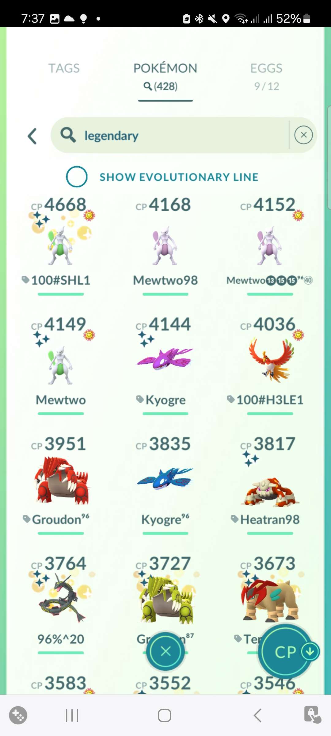 Game account sale Pokemon GO