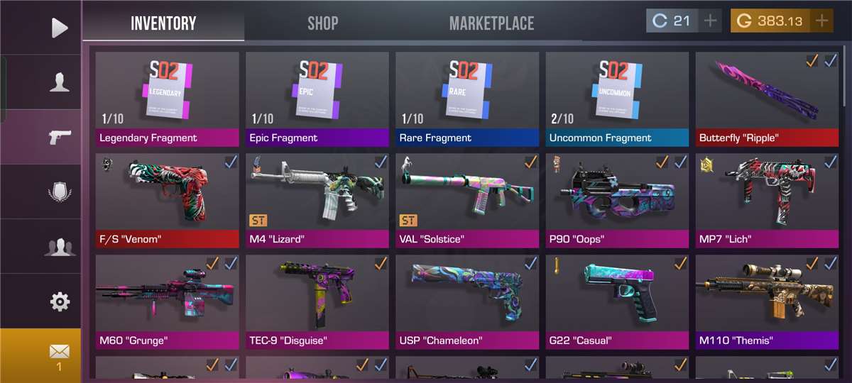 Game account sale Standoff 2