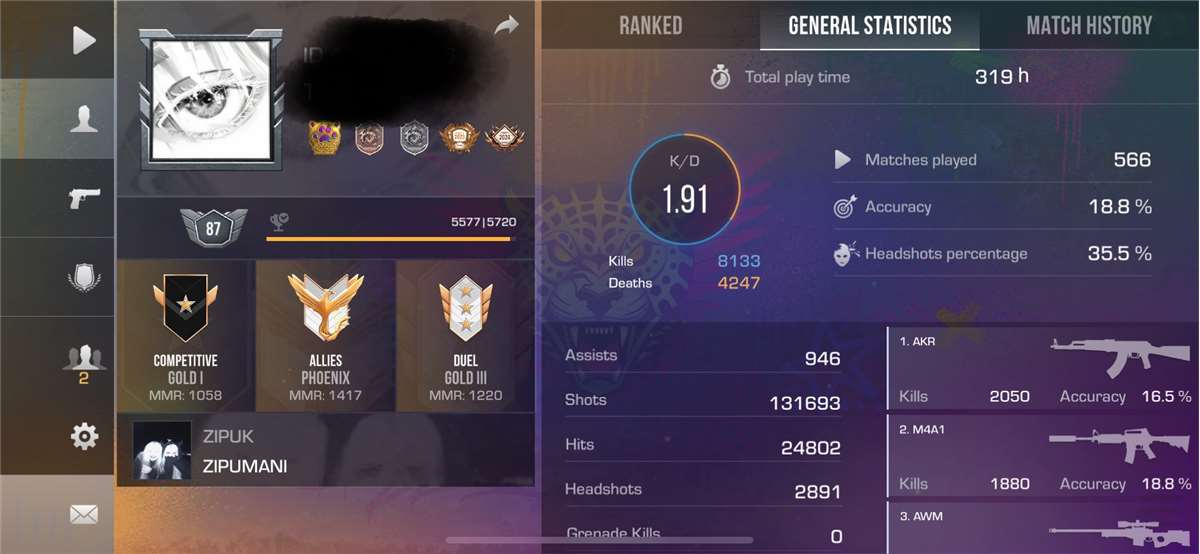 Game account sale Standoff 2 Game account sale Standoff 2