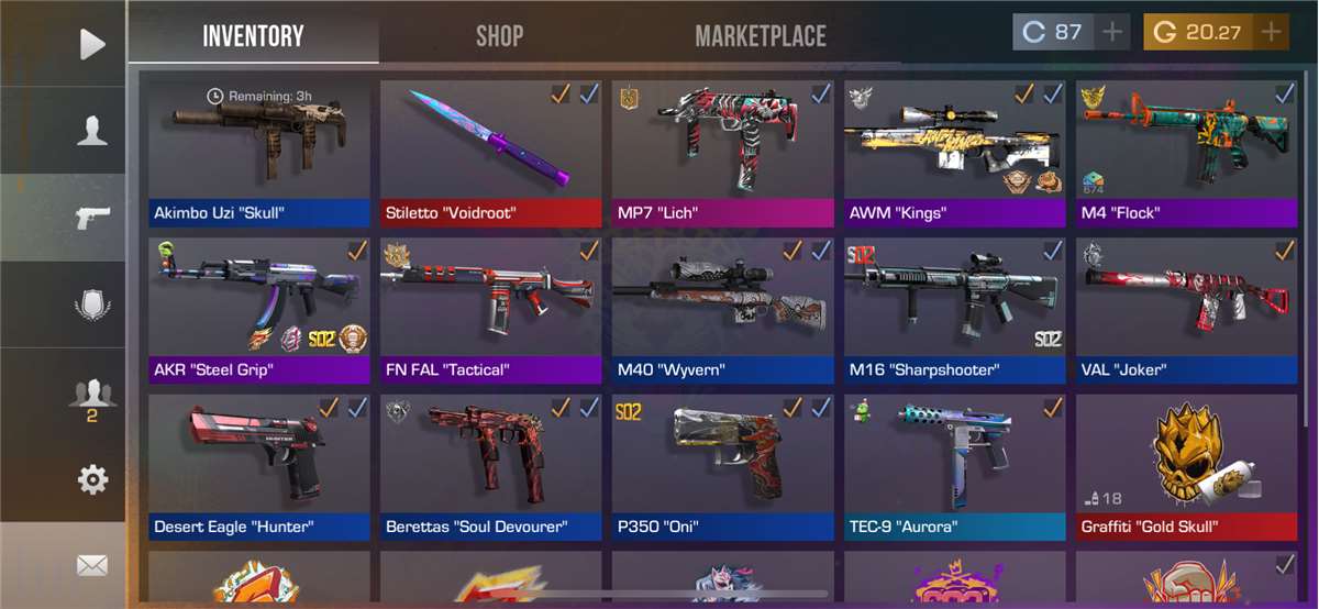 Game account sale Standoff 2 Game account sale Standoff 2