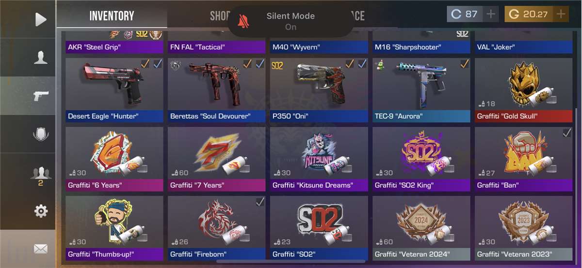 Game account sale Standoff 2 Game account sale Standoff 2