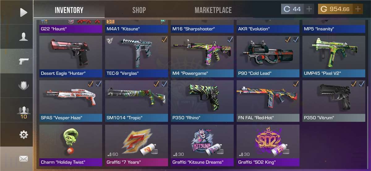 Game account sale Standoff 2 Game account sale Standoff 2