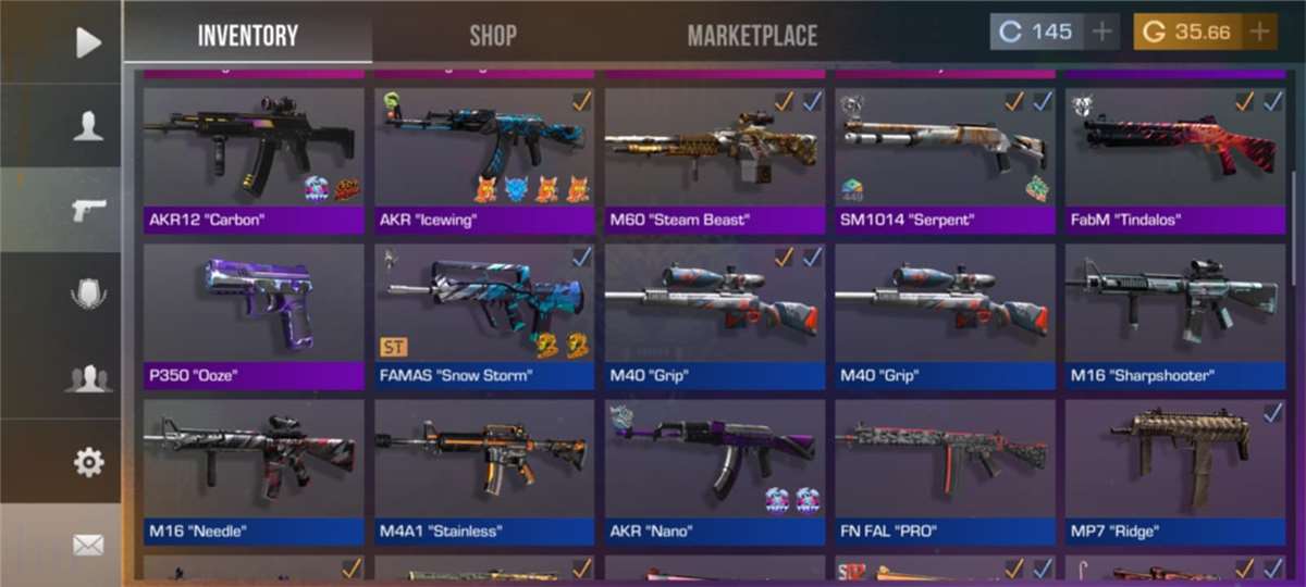Game account sale Standoff 2