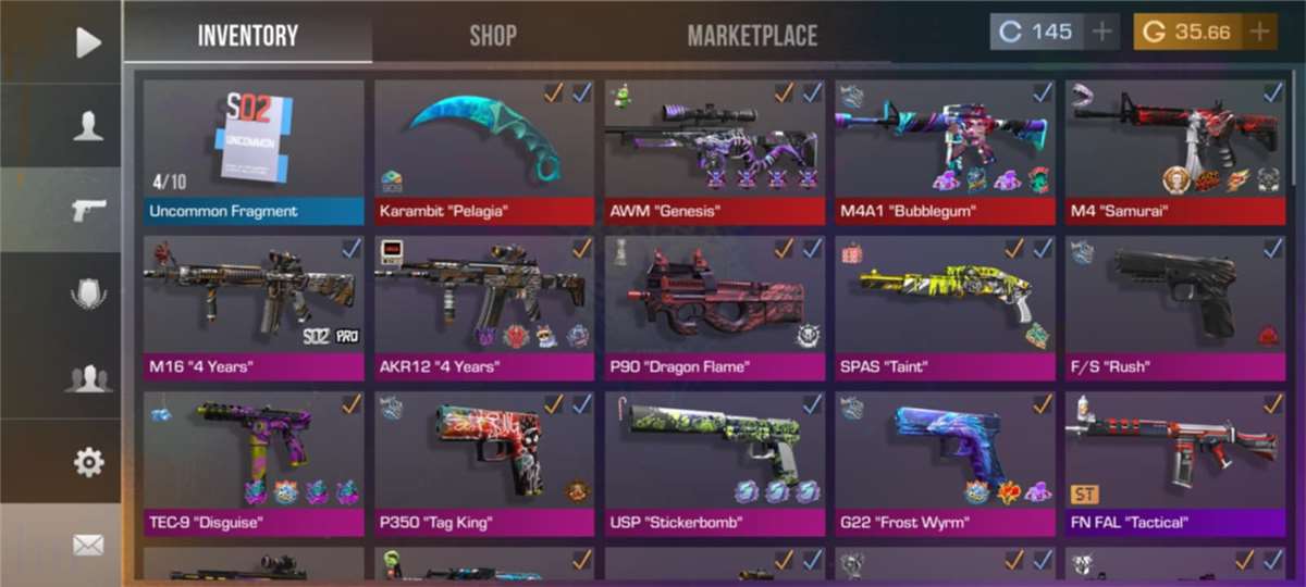 Game account sale Standoff 2