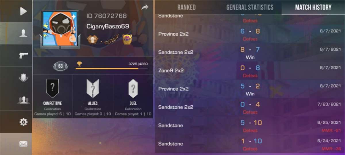 Game account sale Standoff 2
