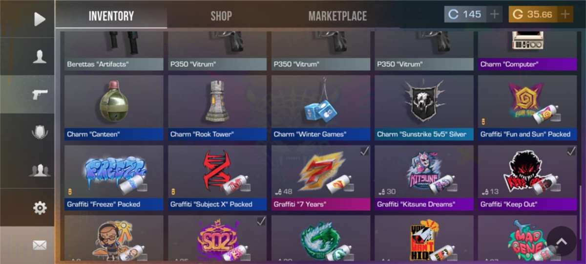 Game account sale Standoff 2