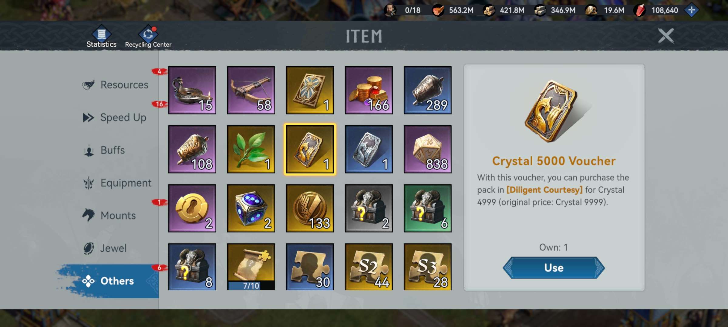 Game account sale Viking Rise
