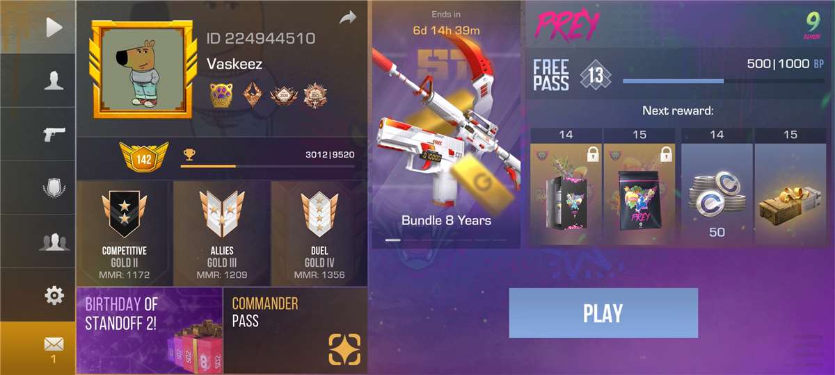 Game account sale Standoff 2 Game account sale Standoff 2