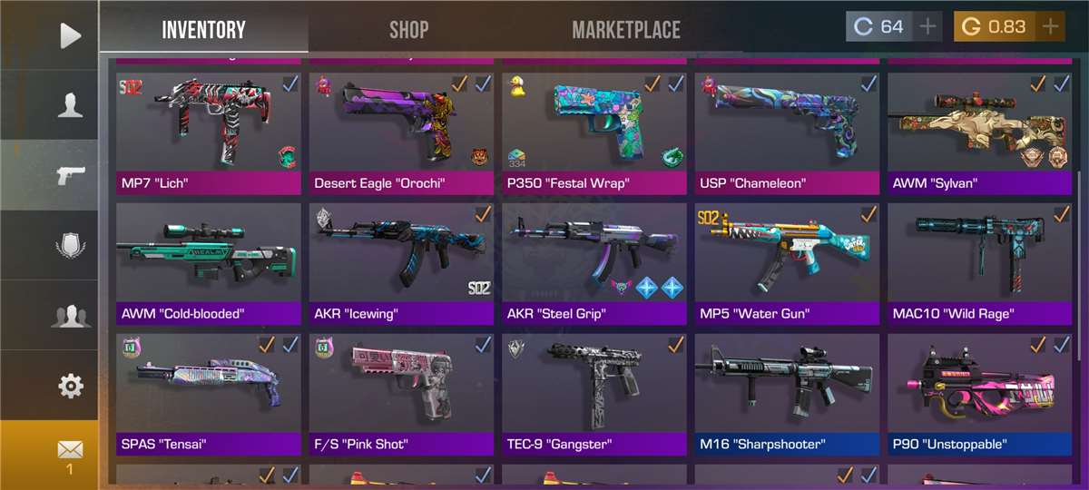 Game account sale Standoff 2 Game account sale Standoff 2