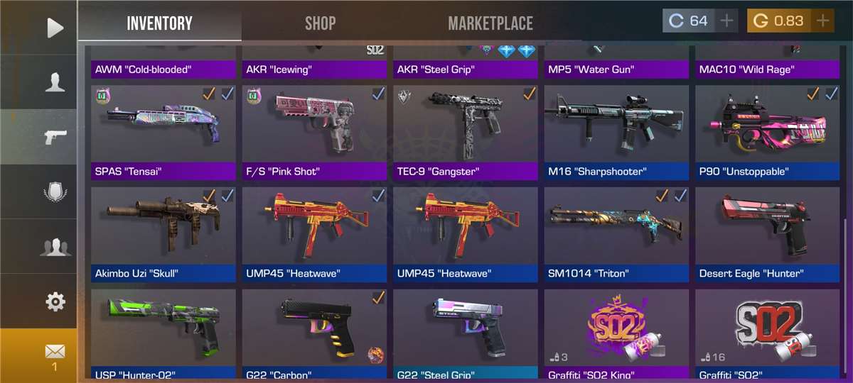 Game account sale Standoff 2 Game account sale Standoff 2