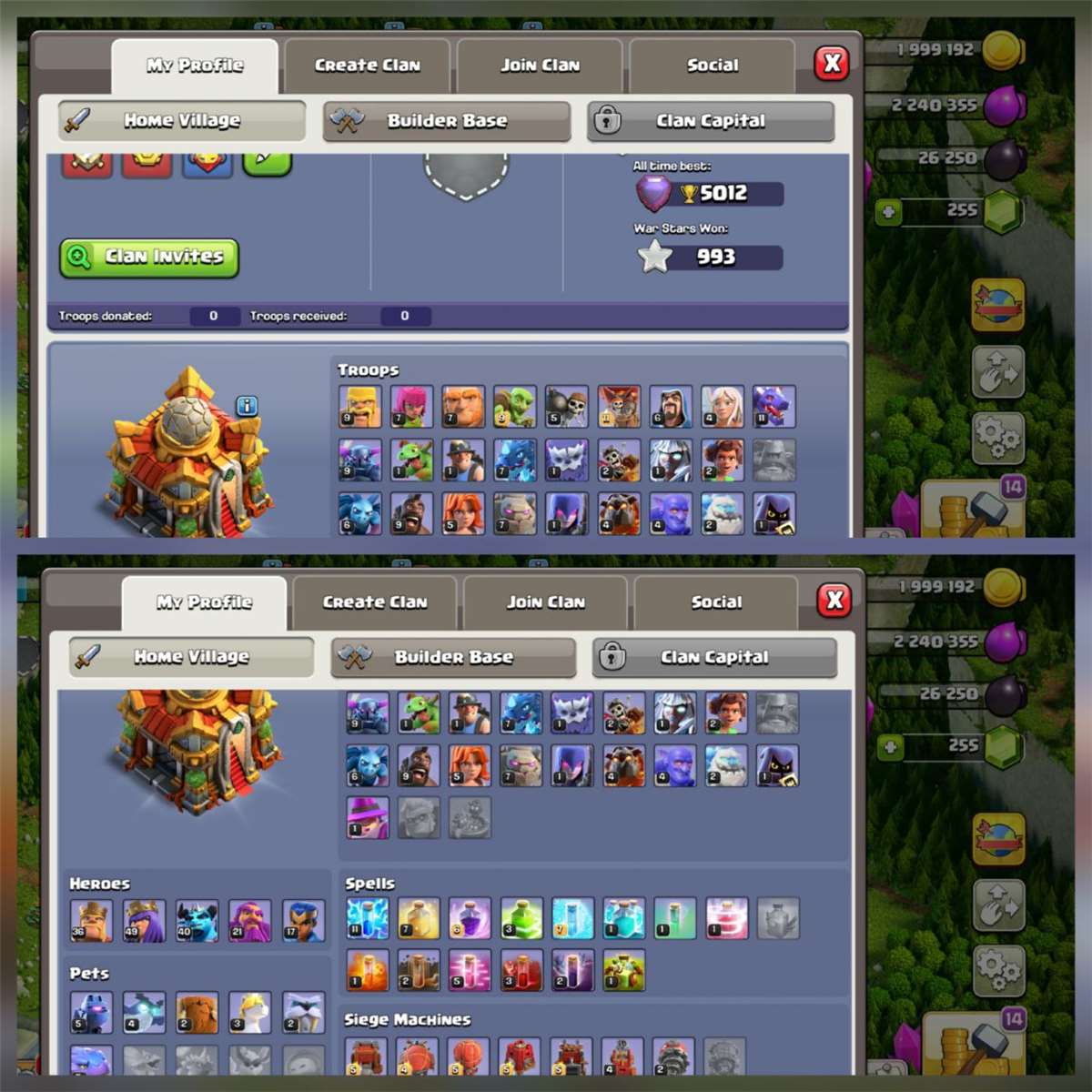 Game account sale Clash of Clans Game account sale Clash of Clans