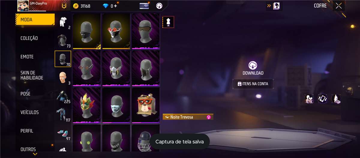 Venda de conta de jogo Free Fire Venda de conta de jogo Free Fire