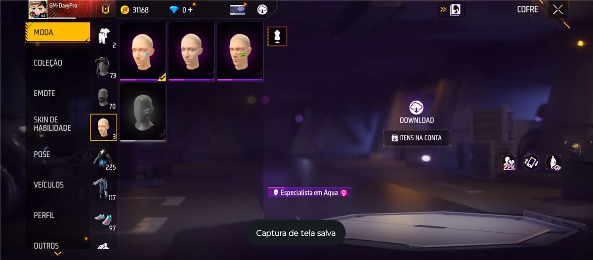 Venda de conta de jogo Free Fire Venda de conta de jogo Free Fire