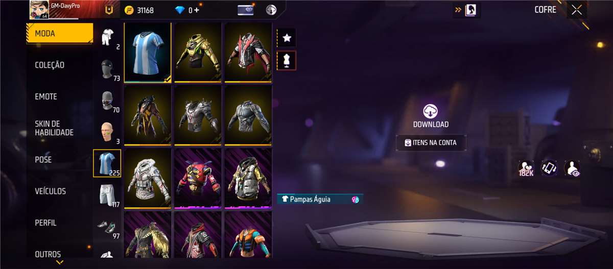 Venda de conta de jogo Free Fire Venda de conta de jogo Free Fire