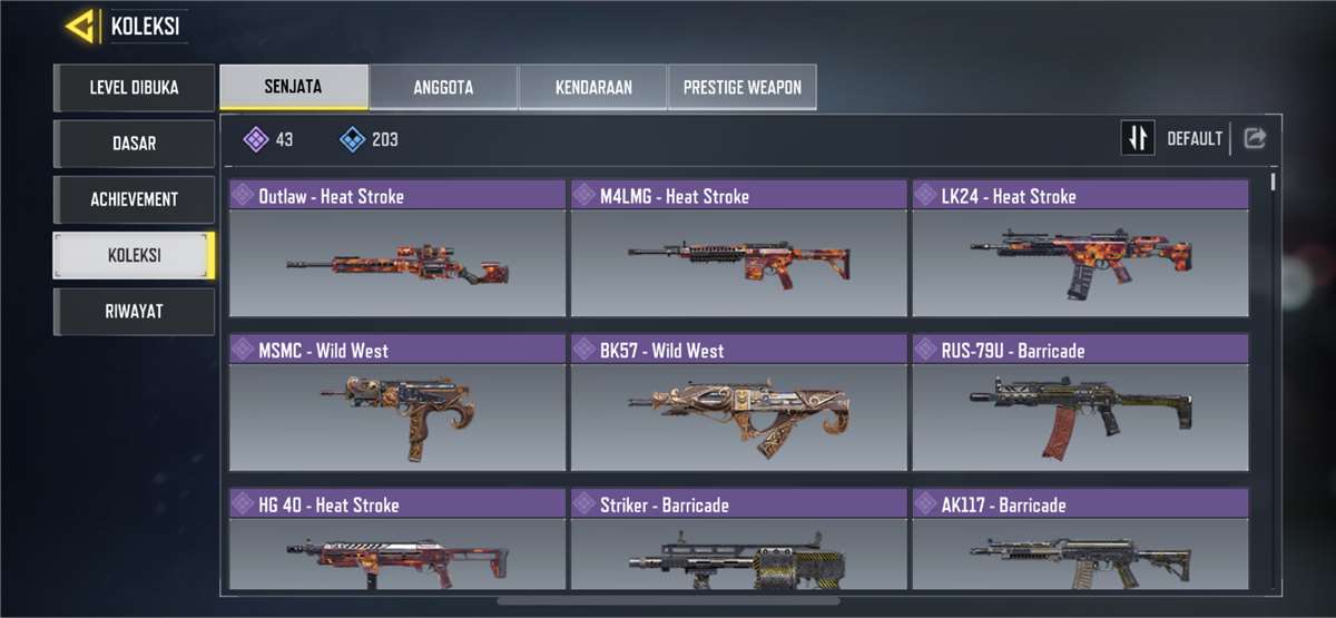 Penjualan akun permainan Call of Duty Mobile Penjualan akun permainan Call of Duty Mobile