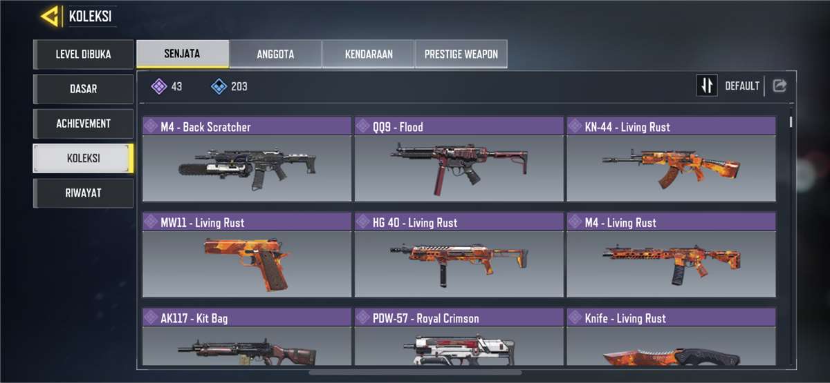 Penjualan akun permainan Call of Duty Mobile Penjualan akun permainan Call of Duty Mobile