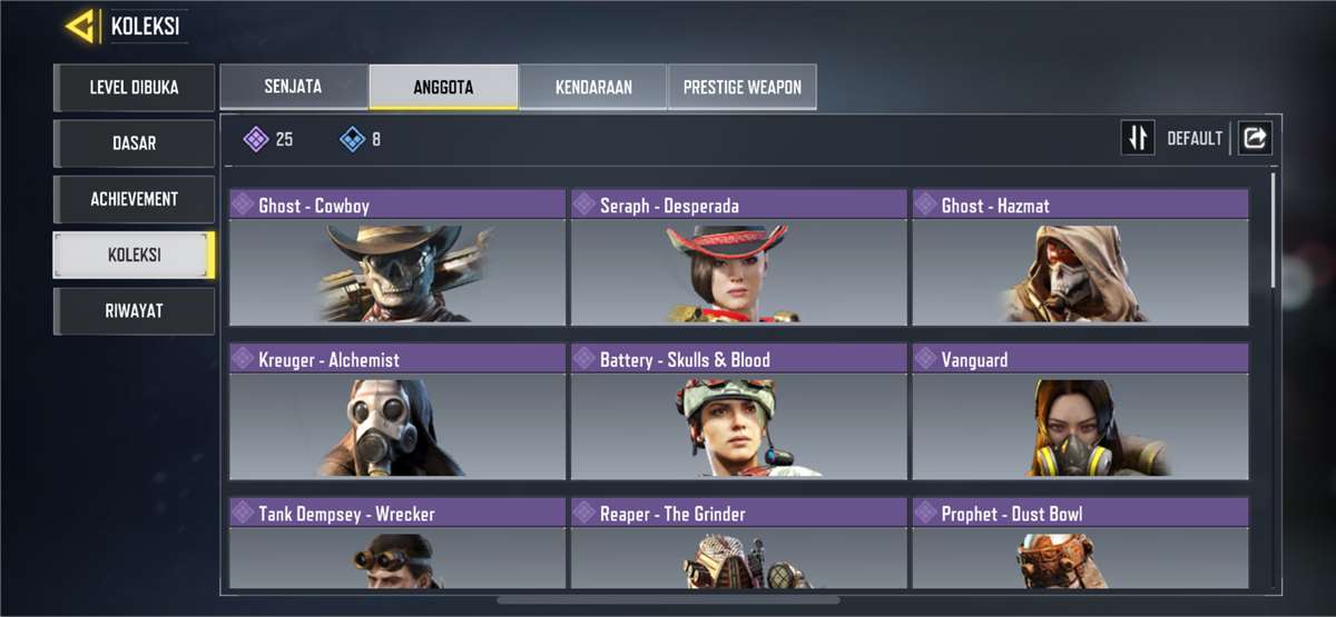 Penjualan akun permainan Call of Duty Mobile Penjualan akun permainan Call of Duty Mobile