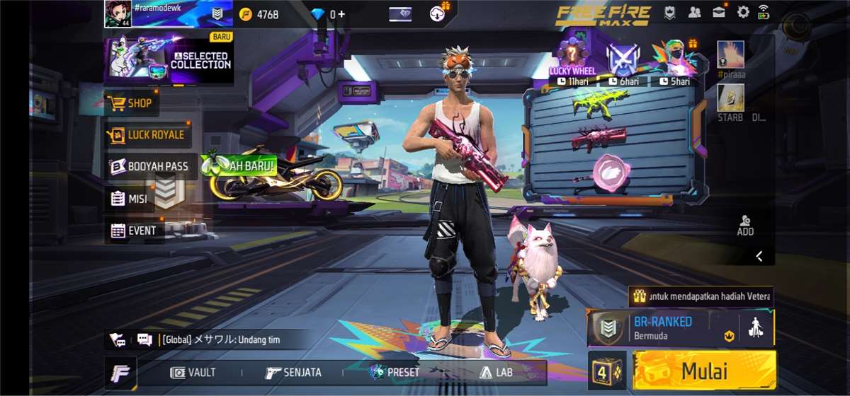 Game account sale Free Fire