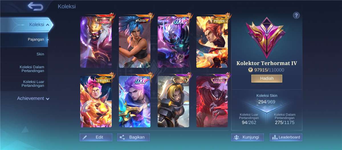 Penjualan akun permainan Mobile Legends Penjualan akun permainan Mobile Legends