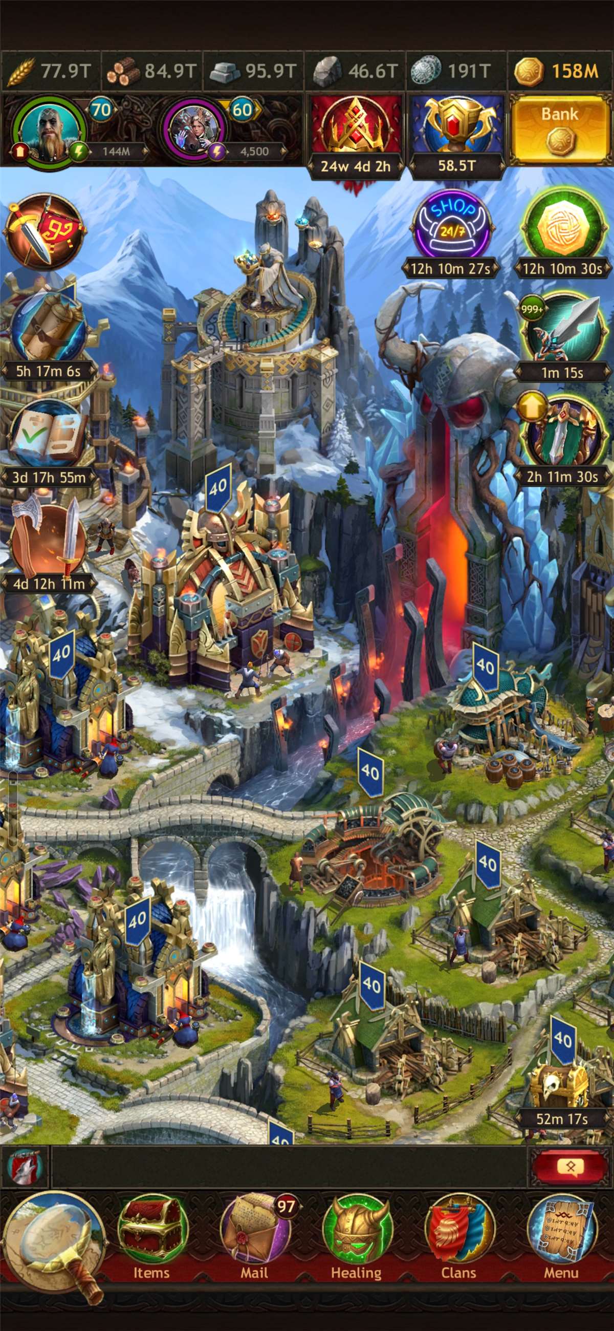 Game account sale Vikings war of clans Game account sale Vikings war of clans
