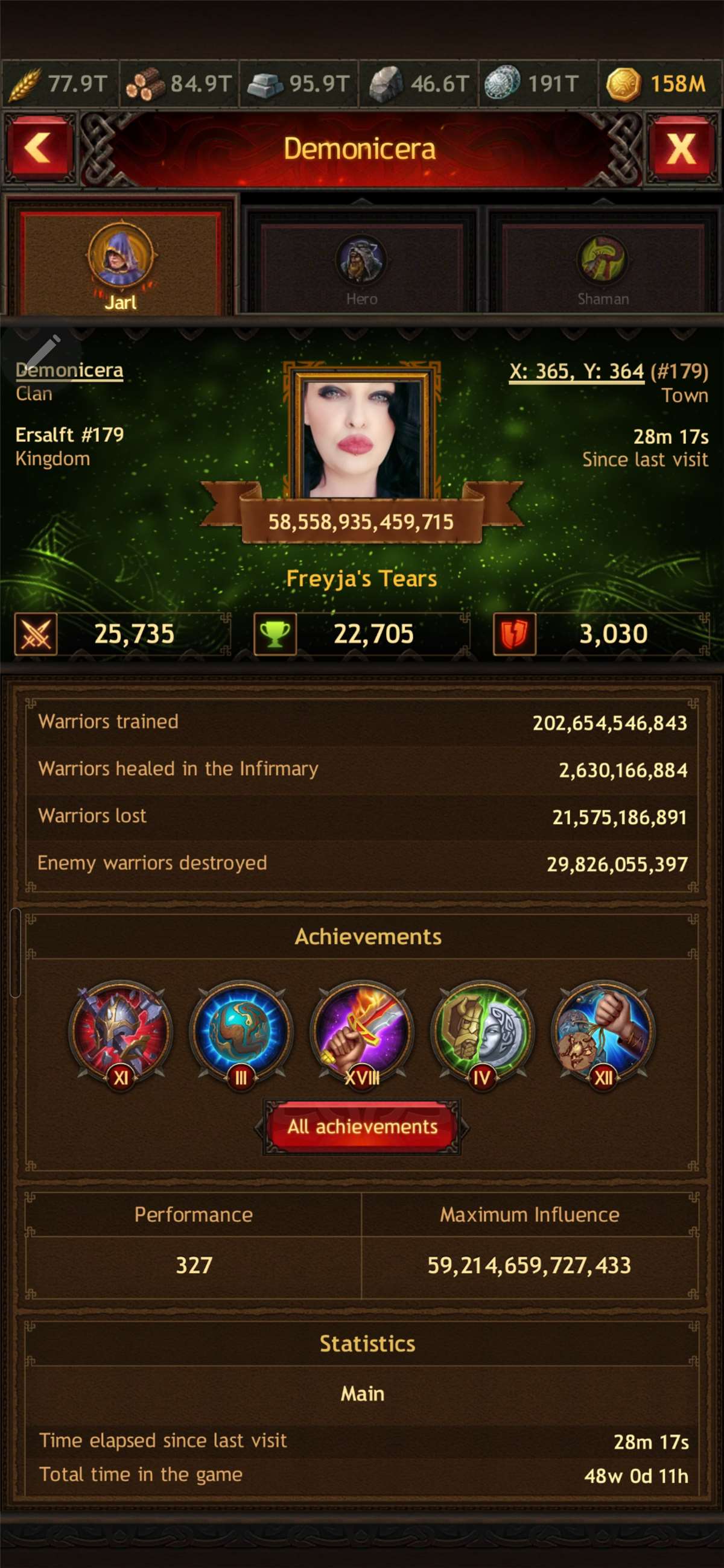 Game account sale Vikings war of clans Game account sale Vikings war of clans