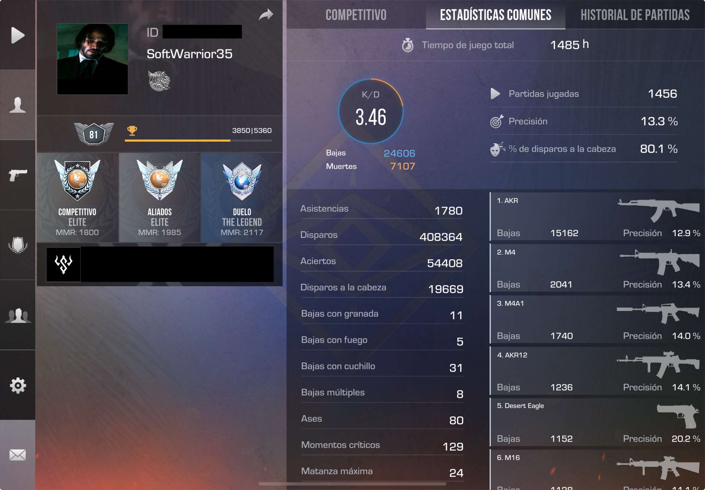 Game account sale Standoff 2 Game account sale Standoff 2