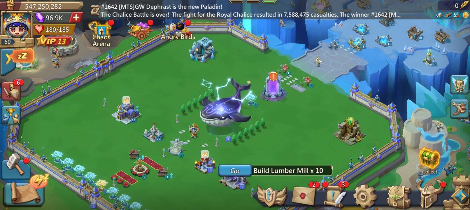 Game account sale Lords Mobile